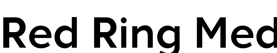 Red Ring Medium Font Download Free